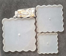 Gießform Silikonform Etagere mit Griffstange goldfarben