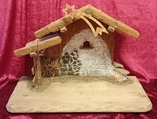 Krippenstall holz - krippenstall,,