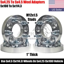 4Pc 5x4.25 to 5x4.5 Wheel