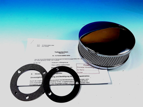 Dragtron luftfilter chrom - luftfilter,