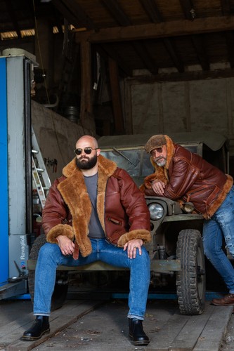 Fliegerjacke schaffell battle - fliegerjacke,