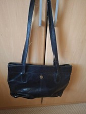 LEDER UMHÄNGE TASCHE Conti Osvaldo schwar  z B40cm, H 30cm