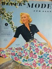 altes Modeheft Beyers  Mode v. 1952 + Schnittmuster tolle Sommerkleider + Dirndl