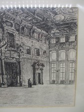 Original Radierung „Goldener