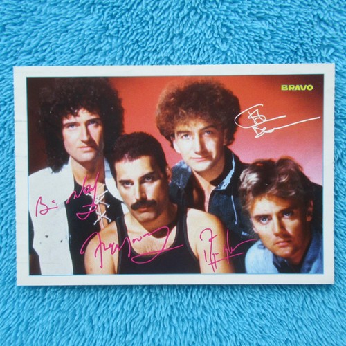 Queen autogrammkarte bravo - queen,