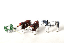 Spur H0  2 Ochsen, Zugpferd, Pflug   (337385) 5956