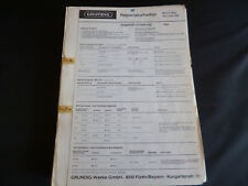Original Service Manual Grundig  Melody Boy 1000 E Transistor 900E