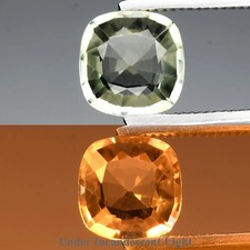 Diaspor 0.98ct VS Cushion – Farbwechsel Grün zu Orange – Unbehandelt Türkei