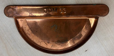 Kupfer Endkappe Regenrinne halbrund – JDM 33, 28, 25 – gebraucht, guter Zustand