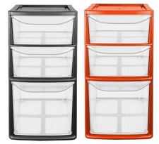 3 Schubladen Kunststoff