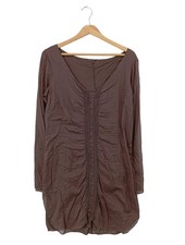 BRAEZ Langarmkleid Damen Kleid Gr. DE 38 braun Casual-Look