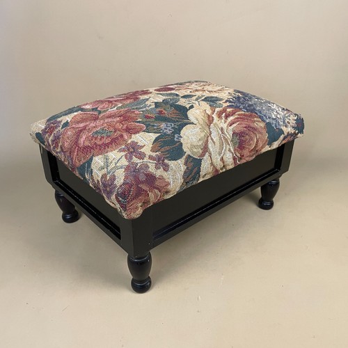 Vintage blumen fußhocker - blumen,