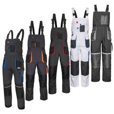 Arbeitshose Arbeitslatzhose Latzhose Herren Arbeitskleidung Grau Schwarz Gr44-64