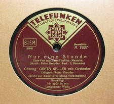 GRETA KELLER Nur eine Stunde /