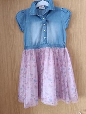 Niedliches jensfarbenes - rosa Sommerkleid in Gr. 122 von Topolino