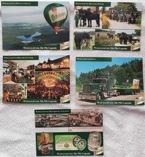 5 x AK - Wernesgrüner - Die Pils Legende  - Bier - Reklame -