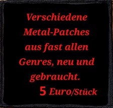 Metal Patches Aufnäher Death Heavy Black Thrash Rock Kutte Weste