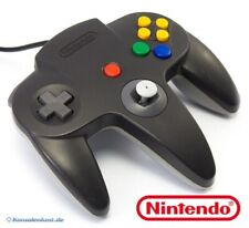 N64 orig Nintendo Pad #schwarz-grau Mario Kart Edt NUS-005 mit neuem Analogstick