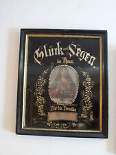 Haussegen - hinterlegtes Glas - Glück + Segen im Haus - ca. 1880 - Nr.1v.2