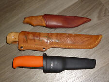 3x MESSER MIT SCHNEIDEN KNIVES BRUSLETTO NORWAY, MARTTINI FINLAND, HULTAFORS 
