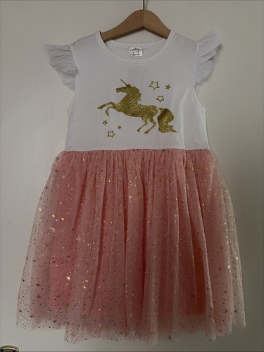 Mädchen kleid 122 einhorn - kleid,