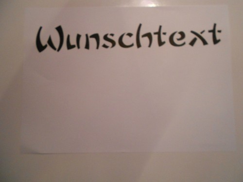 Schablone stencil - ,