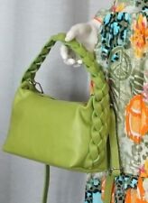 Minitasche Leder Umhängetasche Crossover Bag Tasche Henkeltasche Apfel Grün Neu