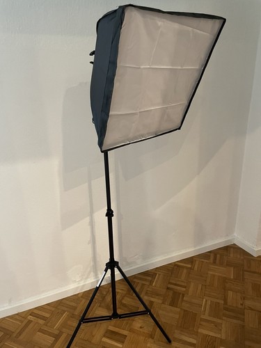 Studioleuchte mit softbox - mit, neu