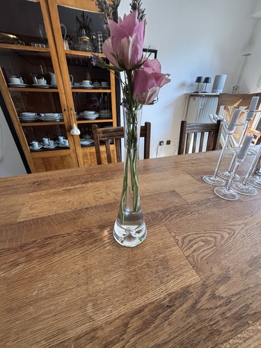 Vase glas transparent konisch - glas,