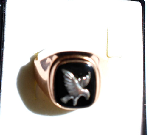 Goldener herrenring 585 - goldener,