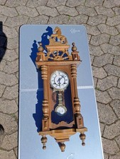 Antike wanduhr mit pendel - wanduhr, &
