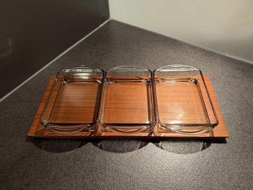 Vintage teaktablett - vintage,