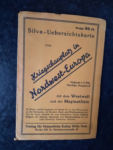 Historische kriegskarte 1939 - historische,