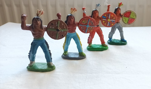 Vier indianerfiguren ddr von - indianerfiguren,