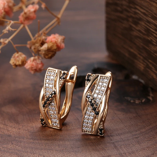 Elegante luxus ohrringe creole - elegante,