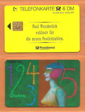 O 606 03.93 Postdienst - Neue Postleitzahlen / Paul Wunderlich Kunst NEU ** MINT