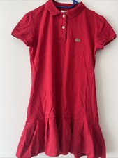 Polokleid aus Baumwolle Lacoste  Tennis  Mädchen Gr.128 Top Zustand