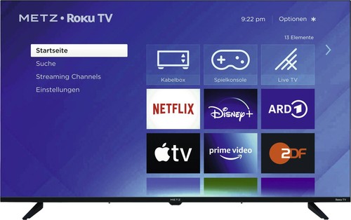 Metz blue roku fernseher smart - blue,