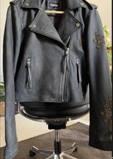 Leder Bikerjacke der Marke „Tigha“ Damen Gr.M