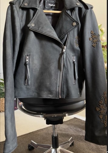 Leder bikerjacke der - leder,
