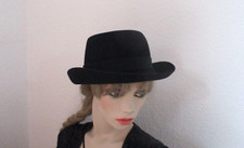 Alter Damenhut schwarz mit