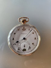 bieteOriginal Tiffany Freimaurer Logen Taschenuhr 14 k Gold Filled 