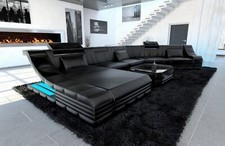 Sofa Wohnlandschaft Leder