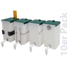 Kaninchen Trinkflasche / Nagertränke "Megaflasche" 1000 ml weiß 10er Pack