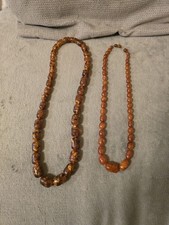 Bernsteinketten Zwei Stück Oliven