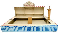 Kibri Badeanstalt f. Puppen ca 1930 Blech lackiert  Top selten Top original