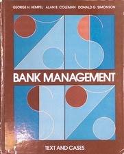 Bank Management - Text and Cases: Text and Cases Hempel, Georg H.: