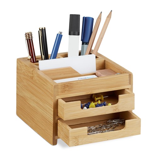 Schreibtisch organizer bambus