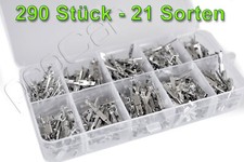 KFZ Auto Steckverbinder PIN Kontakte Verbinder Quetschverbinder 290Stk. 21Sorten