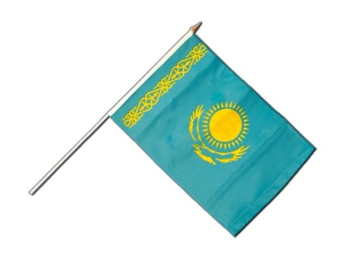 Kasachstan stockflagge flaggen - kasachstan,